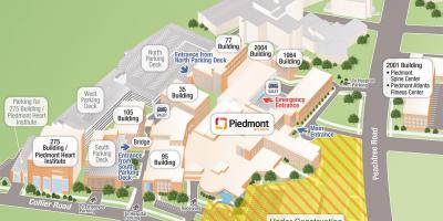 Пьемонт больница на карте